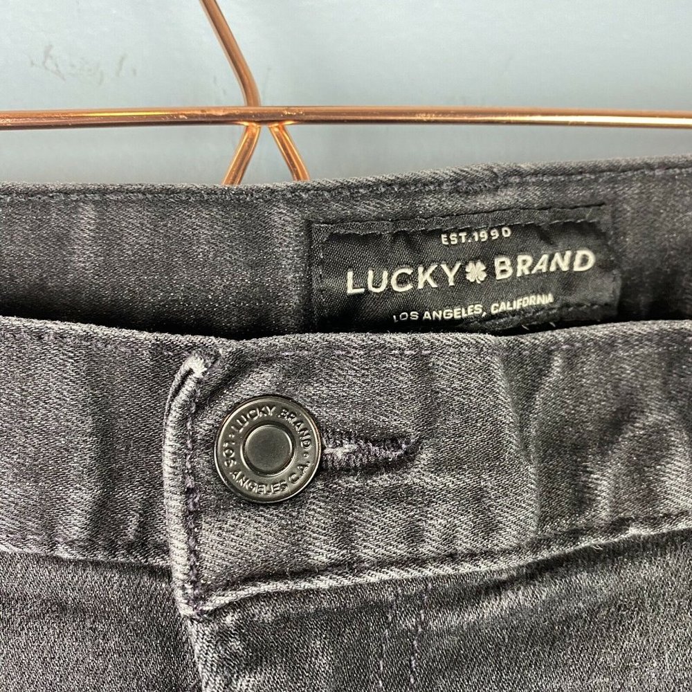 Lucky Brand Mens Jeans 410 Athletic Slim 40 x 34 Black Denim - Picture 4 of 8